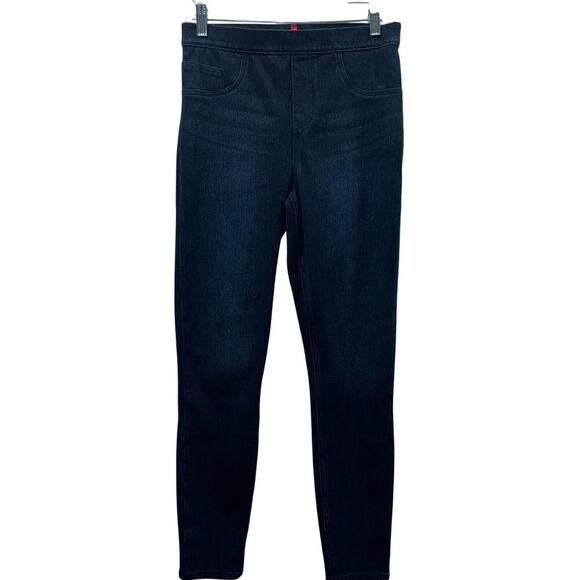 SPANX ShapeEveryWear Ankle Skinny Jeans Dark Wash|Sz Medium 8/10 Pull-On Stretch - Picture 1 of 13